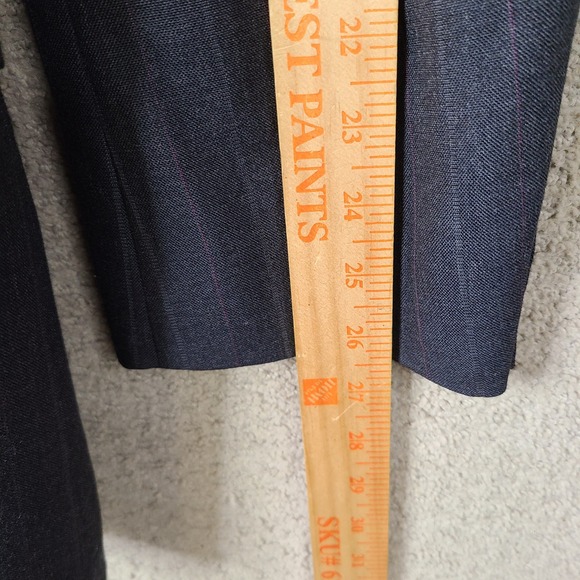 Vintage Sutter & Grant Jacket Men 48L Gray Striped Blazer 2 Button Suit Coat USA - Picture 11 of 12